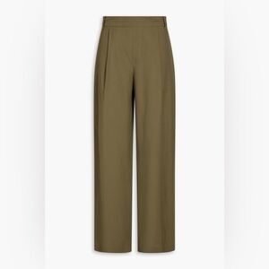 VINCE Lyocell and linen-blend wide-leg pants